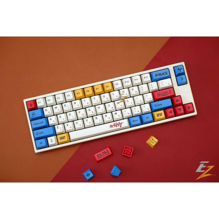 SET KEYCAP CHERRY GUNDAM THICK PBT 108 Phím