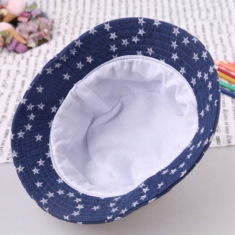 Mũ bucket chống nắng hoạ tiết ngôi sao cho bé