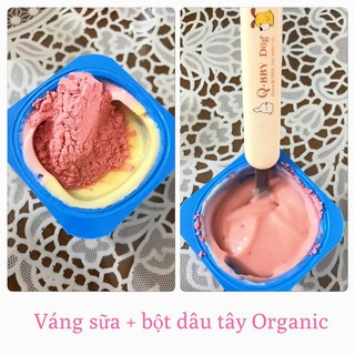 Bột dâu tây Organic ăn dặm