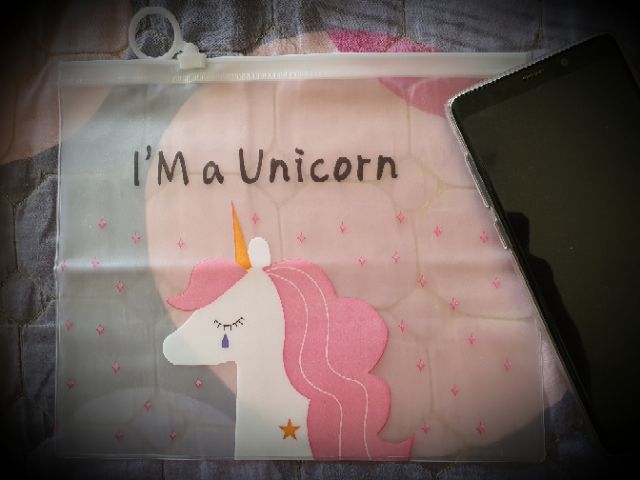 Túi Zipper du lịch Unicorn nhỏ gọn kích thước 18x21cm