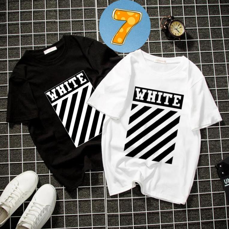 BST 50 - Áo thun nam nữ unisex NY - 5theway - offwhite vải dày mịn logo cá tính cách điệu