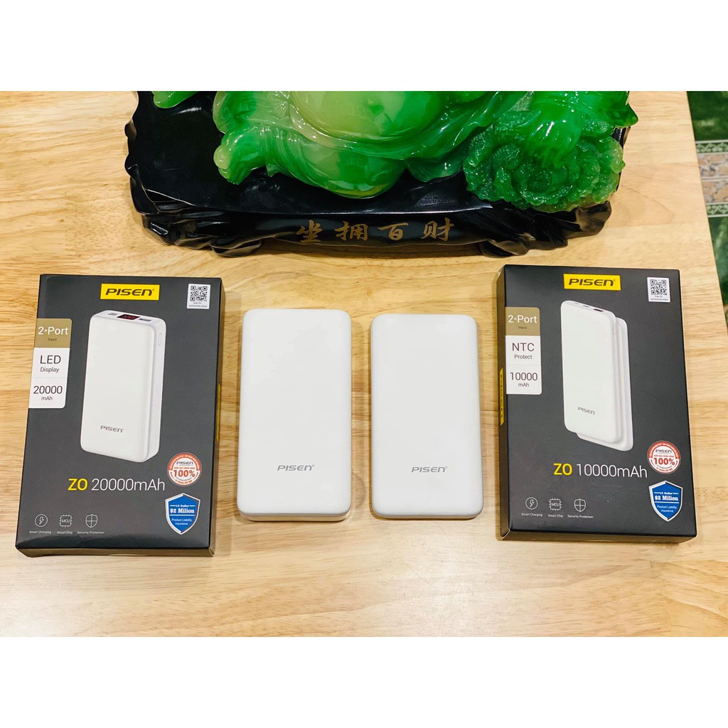 Pin sạc dự phòng Pisen ZO 20000mAh - Ultra - Hàng chính hãng