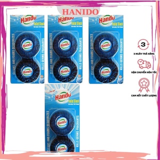 Combo 4 vỉ 8 viên tẩy và làm thơm toilet Hando