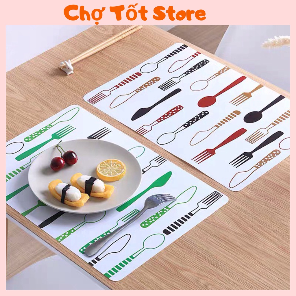 Tấm Lót Trải Bàn Ăn Bát Đĩa Chống Nóng Chống Bẩn Chịu Nhiệt Tốt, Khăn Trải Bàn Nhựa Nhiều Hình 88316 Chợ Tốt Store