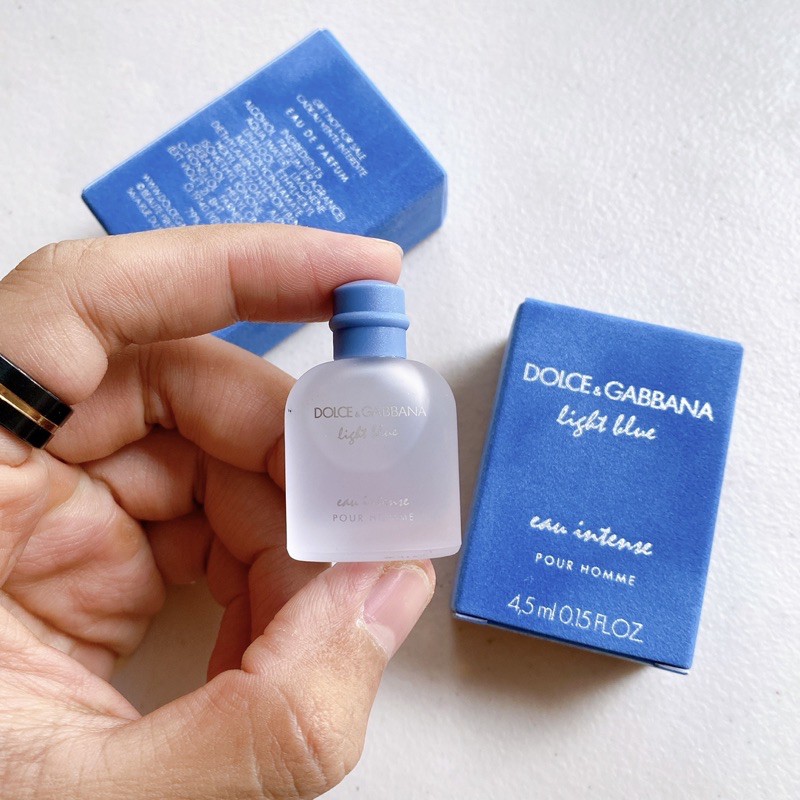 Nước Hoa Nam Mini D&G Light Blue Eau intense Pour Homme 4.5ml
