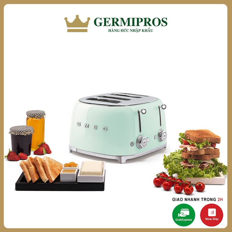 Máy nướng bánh mì Smeg TSF03 4 lát nhiều màu