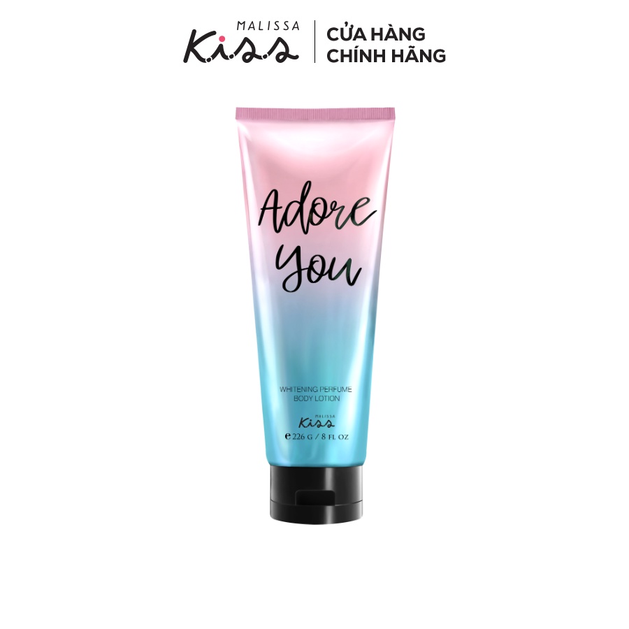 Sữa Dưỡng Trắng Da Toàn Thân Hương Nước Hoa Malissa Kiss Hương Adore You 226g