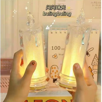 Nến điện tử đèn led hình cây nến Decor chụp ảnh nail, background, trang trí nhà cửa siêu xinh - MyNa Mart