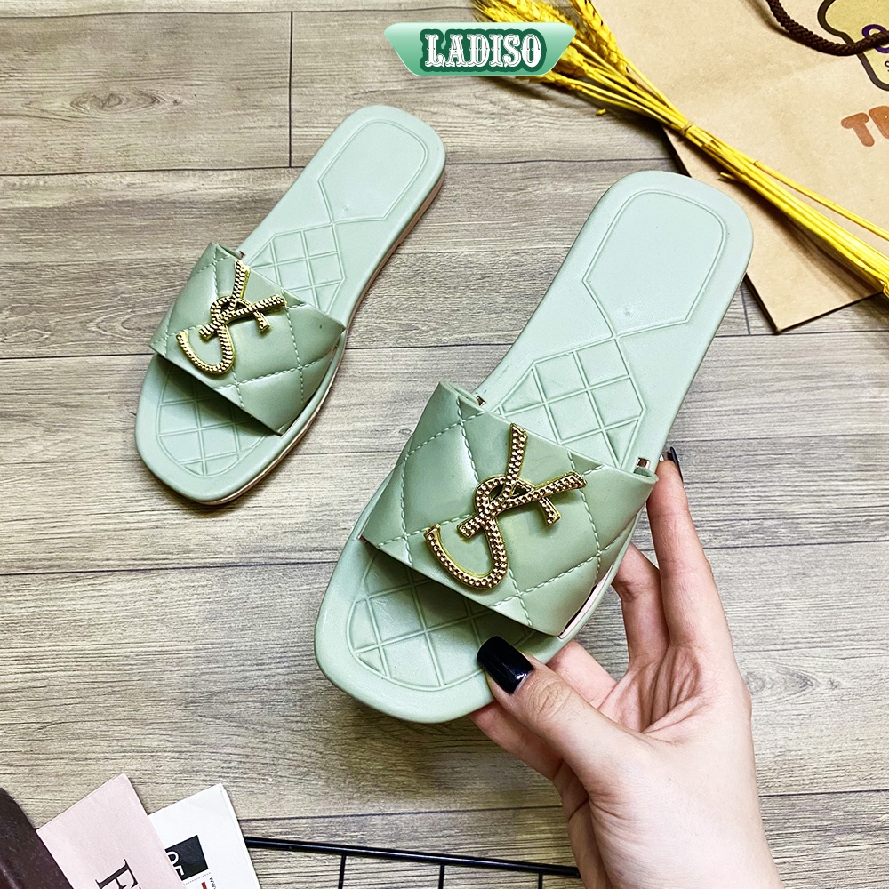 Dép nữ quai ngang LADISO nhiều màu, đế nhựa dẻo chống trơn trượt TT354