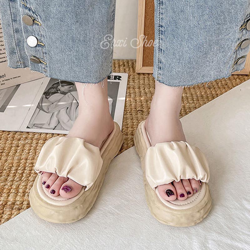 Dép Nữ Đế Dày Quai Ngang Thời Trang