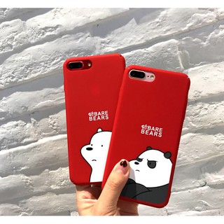 Ốp lưng Iphone Gấu We Bare Bears cực yêu [ Nhựa Cứng Siêu M