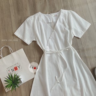 Đầm basic cổ tim ENVY D0976