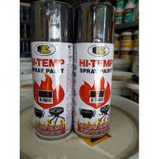Sơn xịt chịu nhiệt Bosny Hi Temp No.1200 màu đen mờ