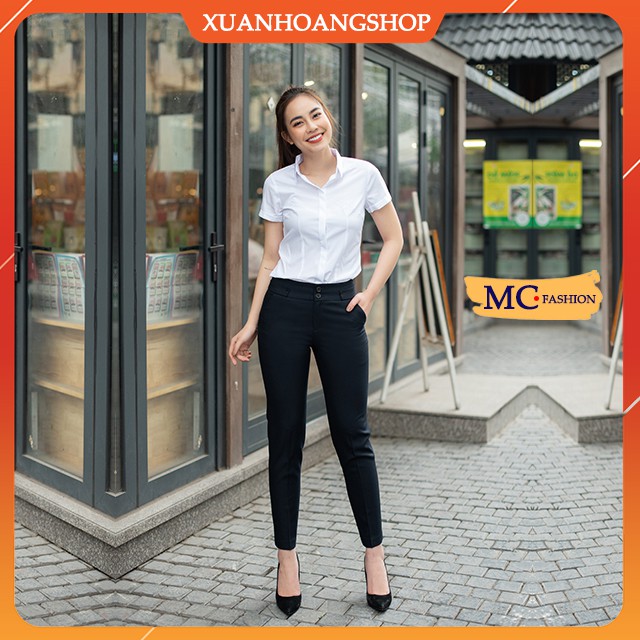 Áo Sơ Mi Trắng Nữ Công Sở Đẹp, Tay Ngắn Cộc Mc Fashion, Size Đủ, Chất Vải Mát, Co Giãn Nhẹ, Đẹp A0068, A635 | BigBuy360 - bigbuy360.vn