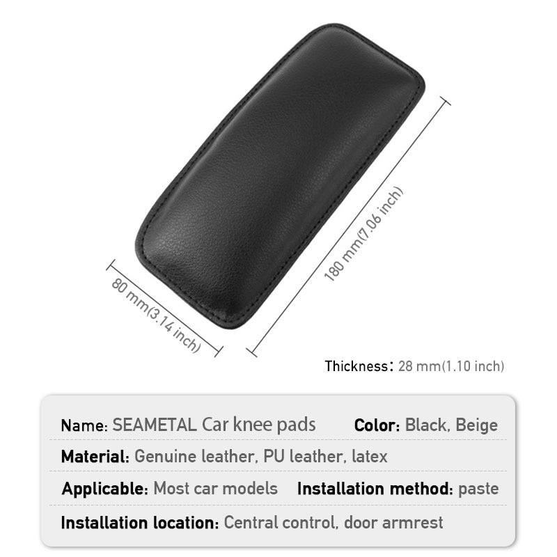 Đệm kê chân SEAMETAL bằng da mềm mại phổ biến cho ghế ngồi xe ô tô