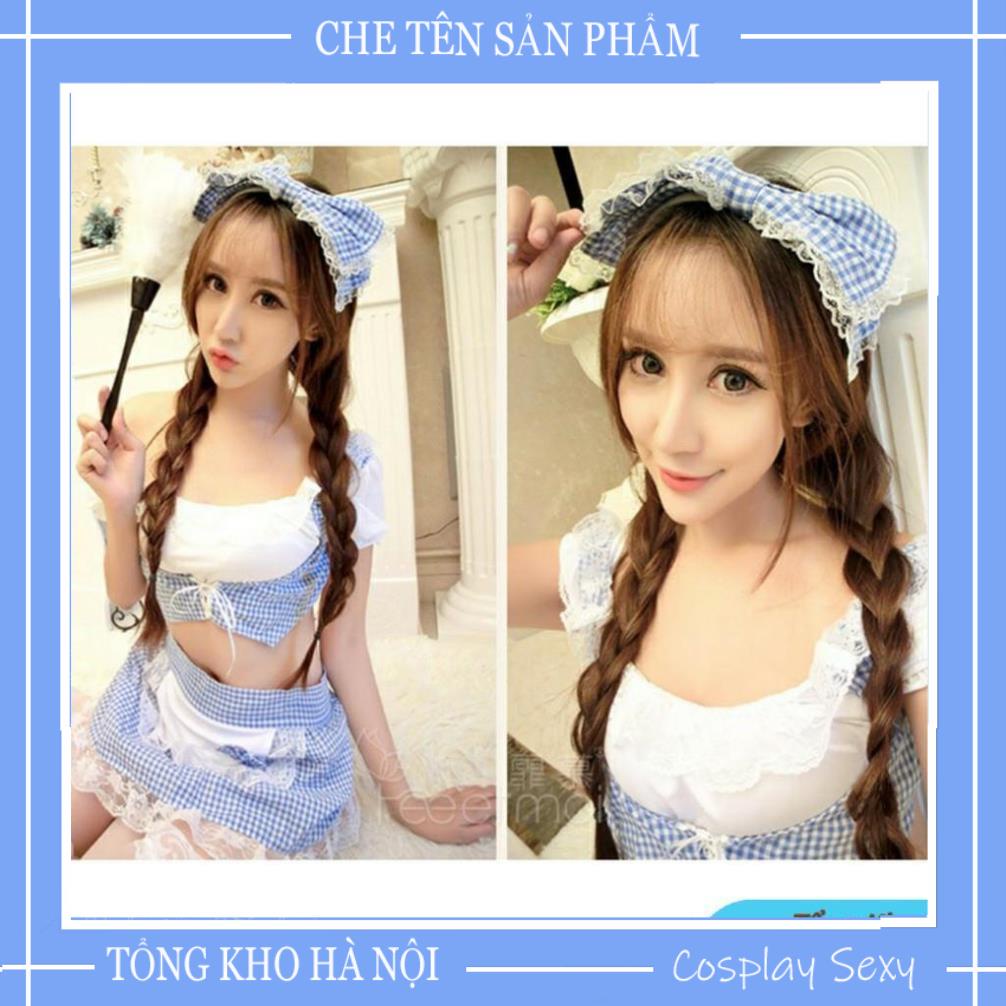 Bộ Đồ Ngủ Cosplay Sexy Nàng Lọ Lem Chăm Chỉ, Váy Ngủ Cosplay Hầu Gái Đủ Phụ Kiện Mã HGx001 iVYSHOP | BigBuy360 - bigbuy360.vn