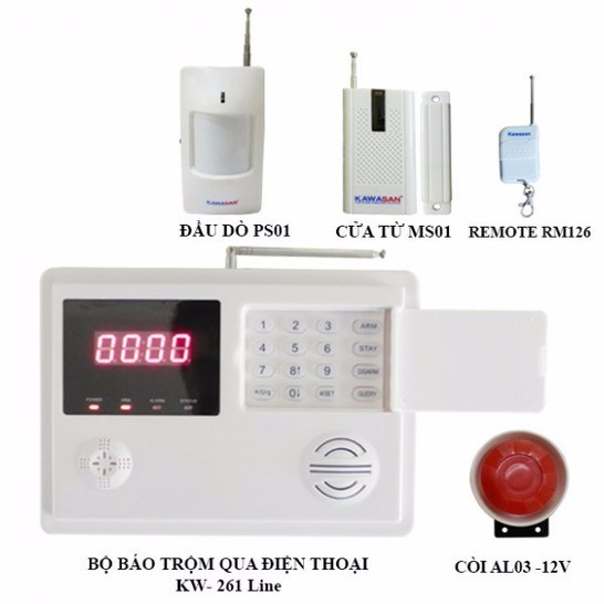 BÁO ĐỘNG KHÔNG DÂY KAWASAN KW-261
