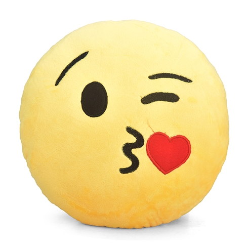 Gối ôm và tựa lưng Emoji thêu hình cảm xúc mềm mịn M8