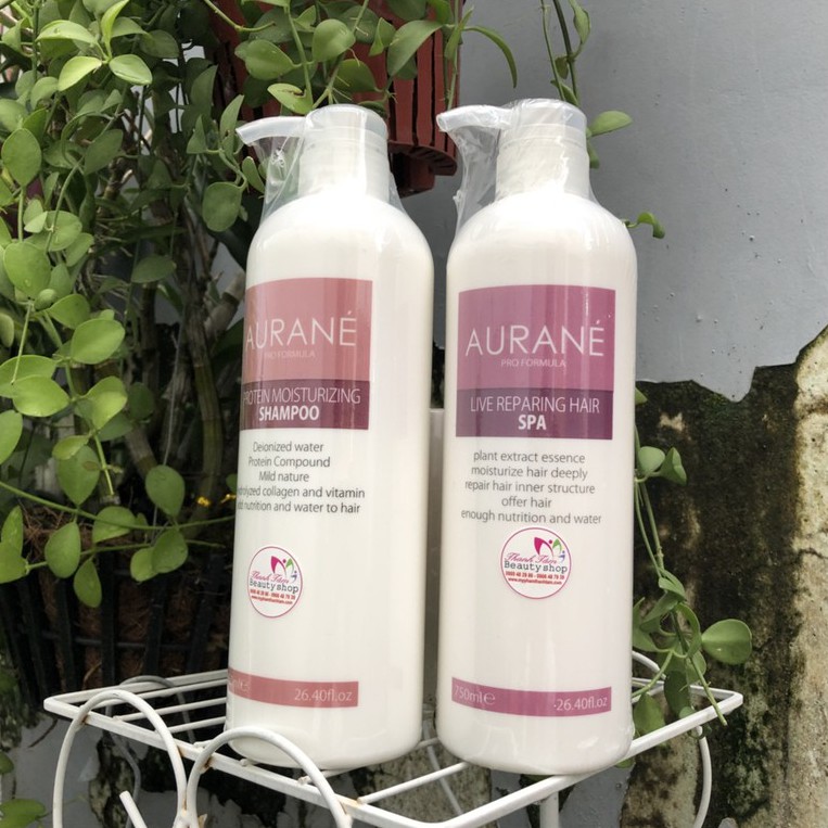 Bộ dầu gội hấp Aurane Protein Moisturizing 750mlx2