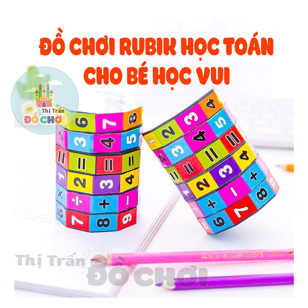 Đồ chơi Rubik học toán 6 tầng cho trẻ em phát triển trí não