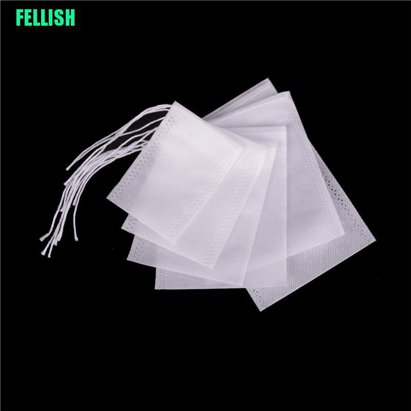 Set 100 túi lọc trà rỗng bằng vải không dệt