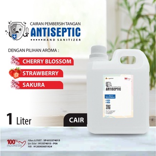 Image of Hand Sanitizer Cair Putihan Antiseptic Varian Aroma Buah / Varian Aroma Segar 1 Liter (Jerigen)
