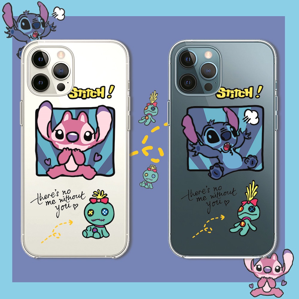 Samsung Galaxy J2 J1/J1 Mini Prim 2015 /J1 ACE/J110 J200 G5308/Grand Prime Couple Cartoon Stitch Phone Case Silicone Soft TPU Casing Cute Clear Back Cover