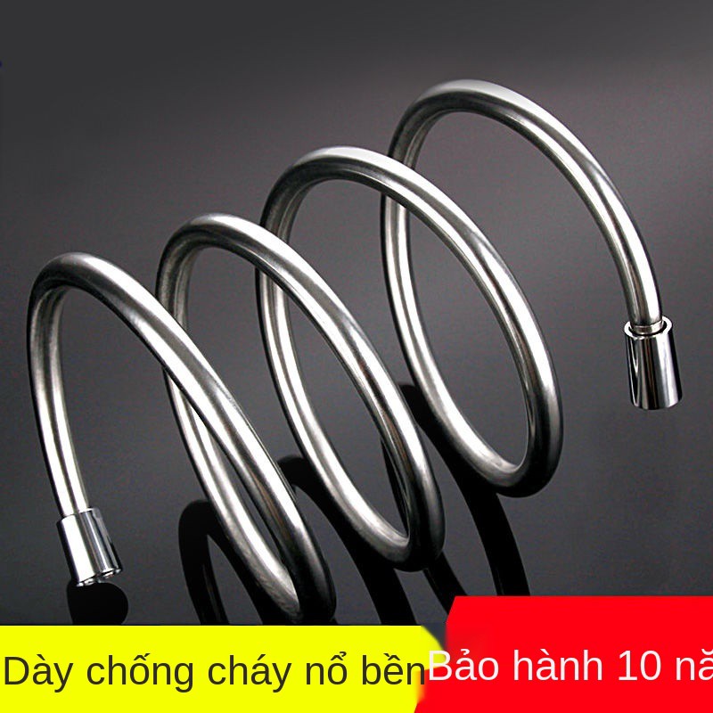 Vòi tắm hoa sen gia đình 1,5m Ống nước PVC Đầu phun mưa dài 2m Máy nóng phòng thép không gỉ