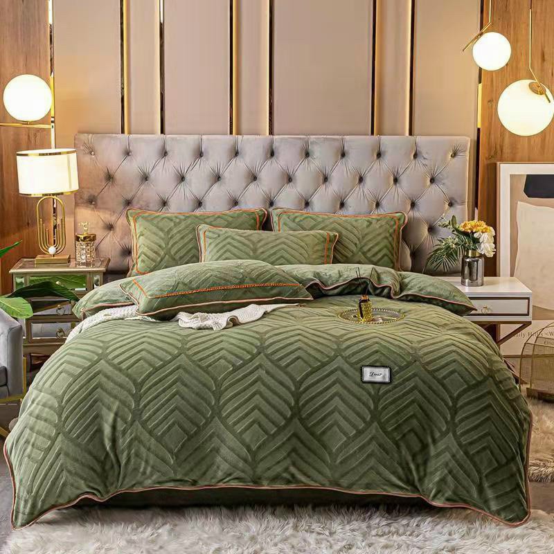 Bộ nỉ nhung dệt vân chìm vân nổi mẫu mới