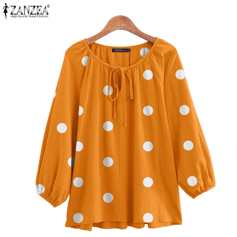 Áo nữ Zanzea tay lửng chấm bi thời trang