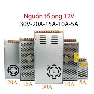 Nguồn tổ ong,Nguồn 12V – 30A/20A/15A/10A/5A,nguồn tổ ong, nguồn tổng chuyên dùng cho thiết bị camera,đèn led,motor …