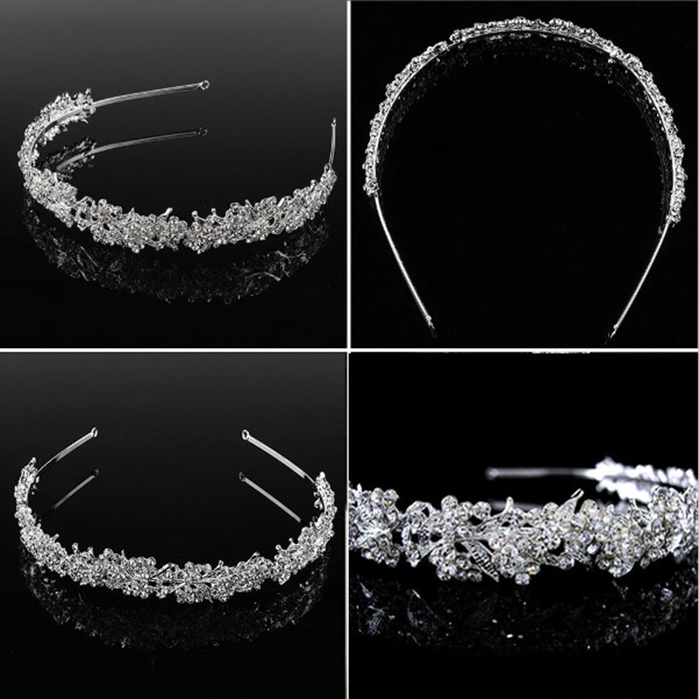 Băng Đô Cài Tóc Hình Cành Lá Thời Trang Cho Cô Dâu