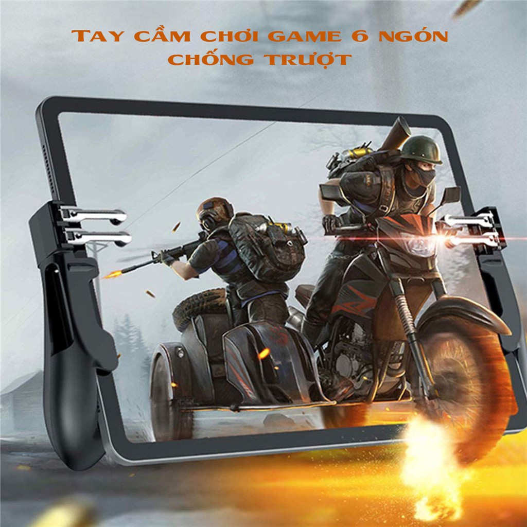 Tay cầm chơi game H11 cho ipad máy tính bảng tay cầm chơi game 6 ngón pubg ros liên quân