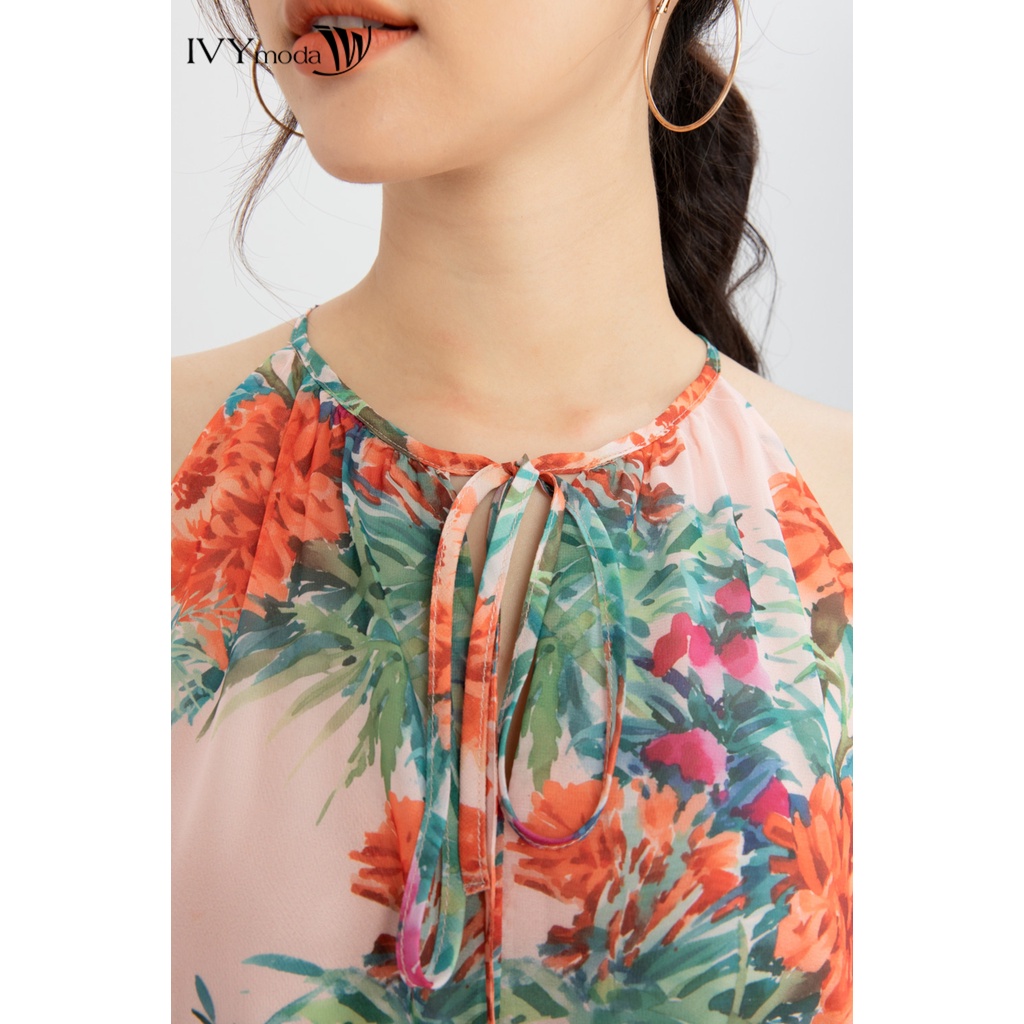 Đầm maxi cổ yếm IVY moda MS 41M6699