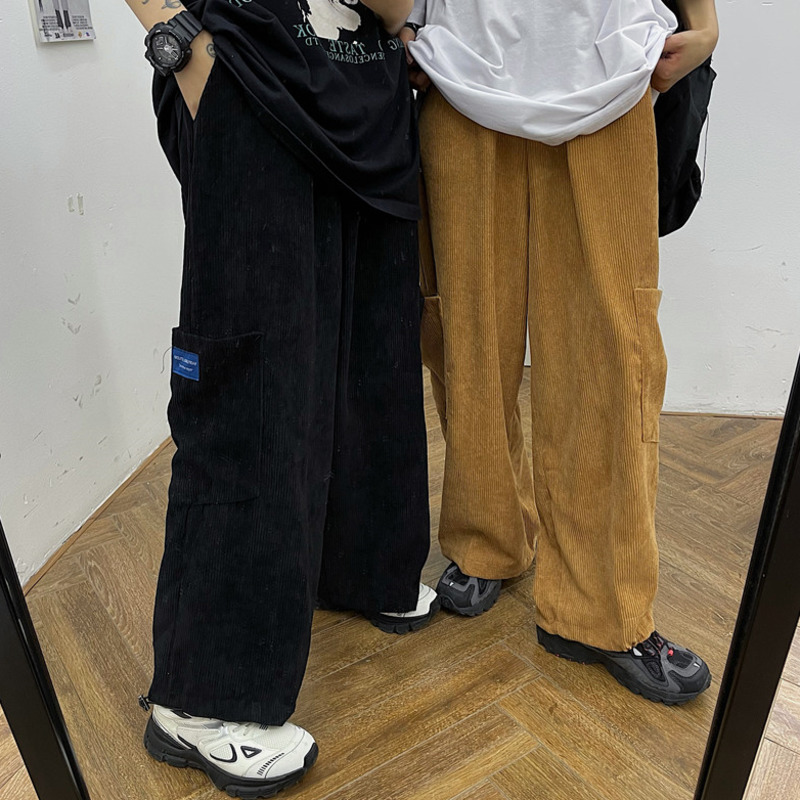 Quần Dài Ống Đứng Có Túi Lớn Thời Trang Mùa Xuân Hàn Quốc Cho Nam 22760