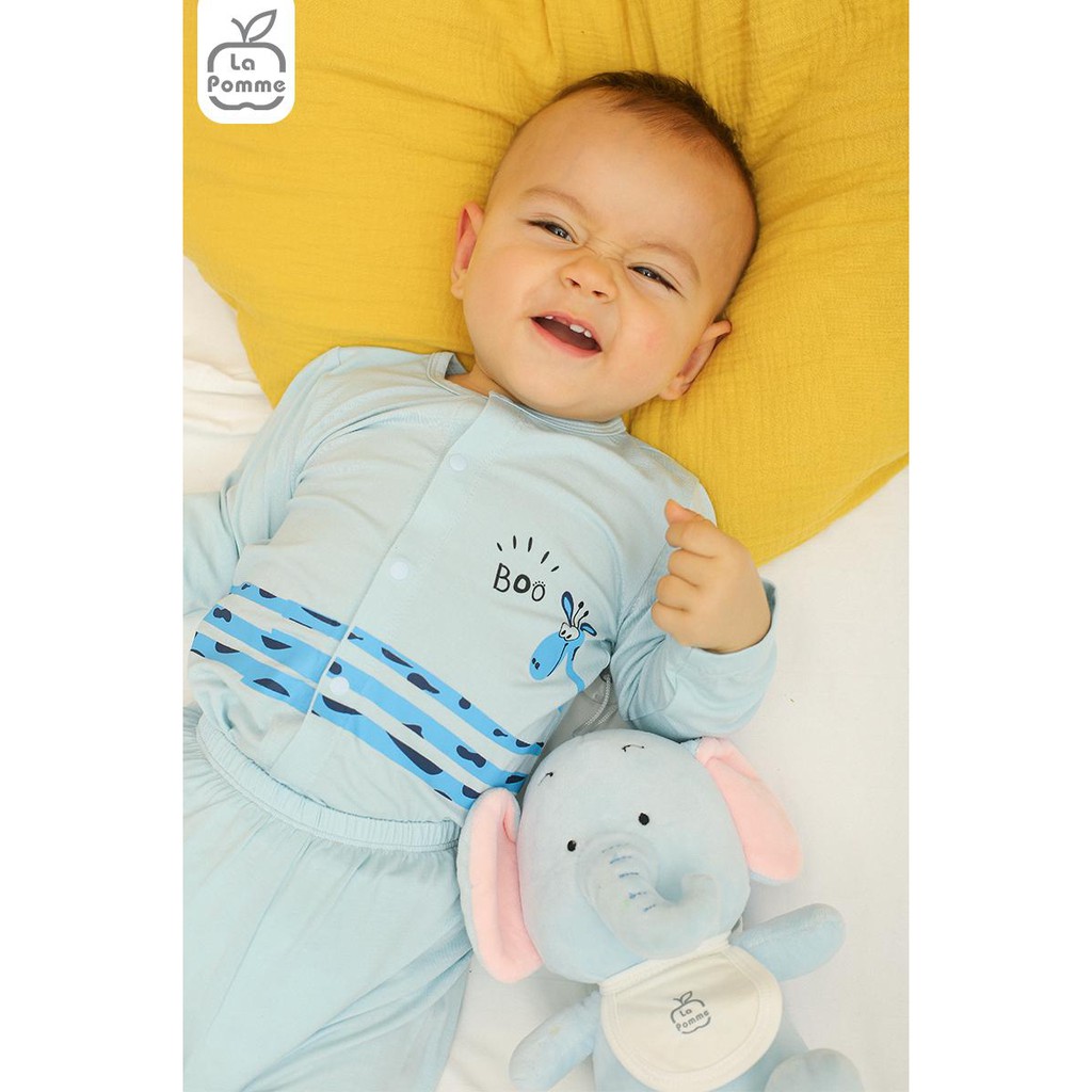 BST sơ sinh Hươu con Giri La Pomme vải sợi tre/cotton mềm mịn thoáng mát