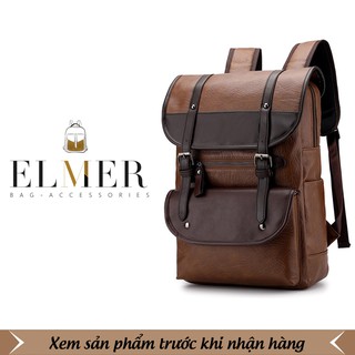 Balo da PU Nam Nữ Phong Cách Hàn Quốc - Đựng Laptop 15.4inch