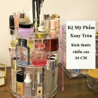 Kệ mỹ phẩm xoay tròn 360 độ