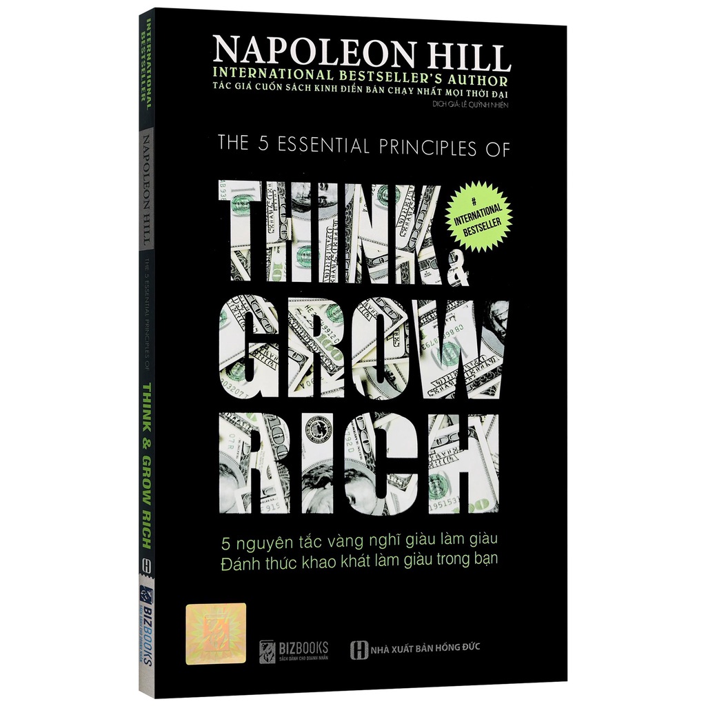 BIZBOOKS - Sách - Think And Grow Rich- 5 Nguyên Tắc Vàng Nghĩ Giàu Làm Giàu - 1 BEST SELLER