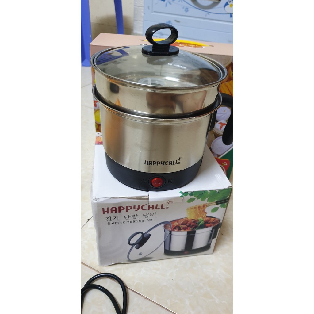 Ca mì+ vỉ hấp, lẩu đa năng dùng để nấu canh, chiên, đun nước 1.8 lít (ảnh thật)