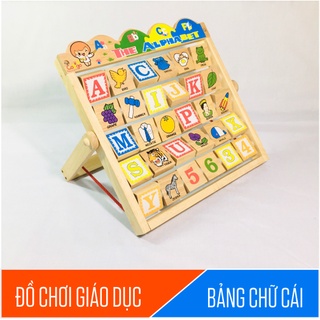 Đồ chơi gỗ - bảng chữ cái alphabet 3 - học tập