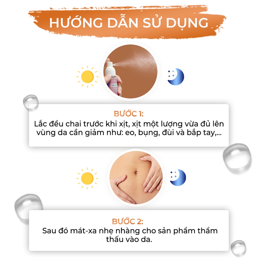 Tinh Dầu Ủ Nóng Tan Mỡ Làm Tan Mỡ Cứng, Mỡ Lâu Năm Oriskin Yumi Plus Body Spray 100ml