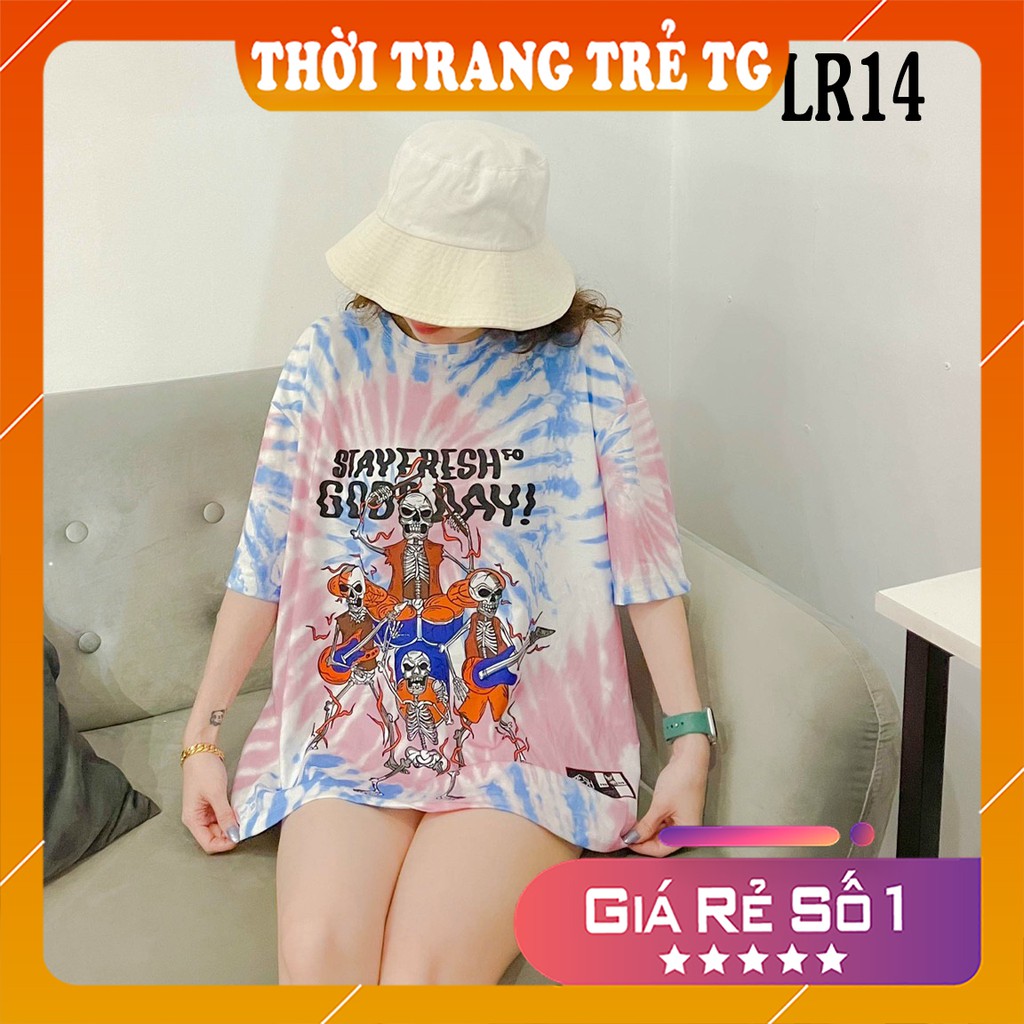 Áo thun loang màu 𝑭𝒓𝒆𝒆𝒔𝒉𝒊𝒑 Áo phông unisex LR14 {nhiều mẫu} vải cotton xượt poli co giãn thấm hút tốt, không xù lông
