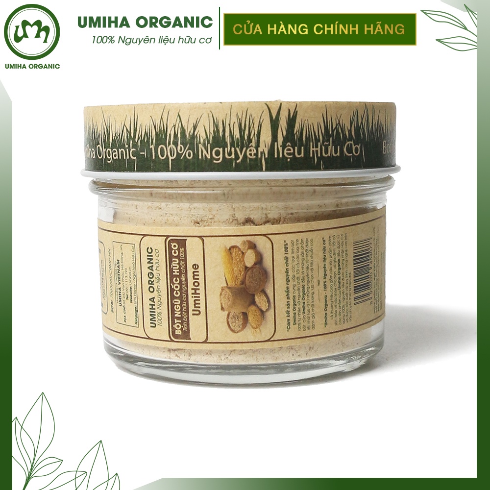Bột đắp mặt nạ Ngũ Cốc nguyên chất UMIHOME 135G dùng dưỡng da trắng mịn, mờ thâm mụn, ngăn ngừa nếp nhăn