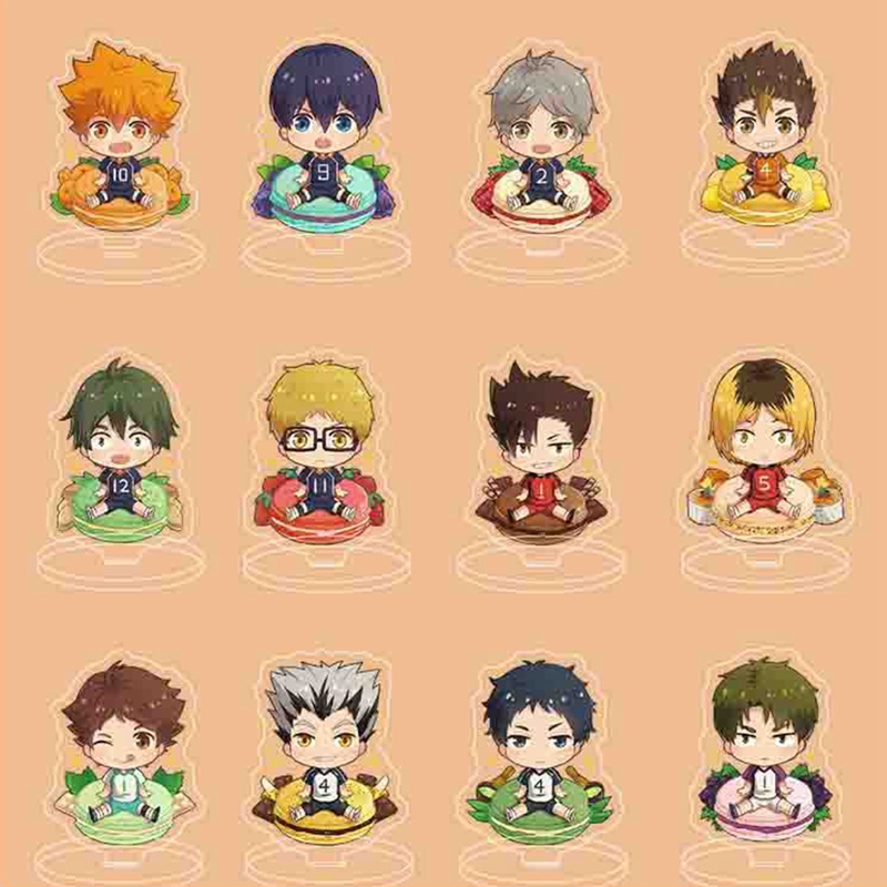 Giá đỡ mô hình nhân vật anime Haikyuu bằng acrylic để bàn trang trí nhà cửa