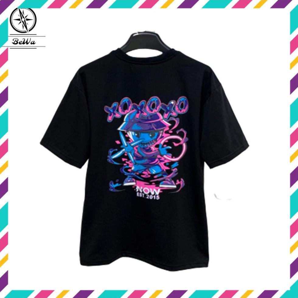 (SALE) Áo thun nowsaigon XOXO hình 3D đẹp unisex tay lỡ form rộng vải cotton thấm hút | Tỉnh Lộ 10 / uy tín chất lượng