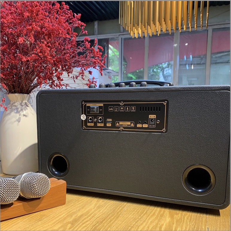 Loa karaoke xách tay Romax B-215 || 2 Bass 16cm, Công suất 60W - Chính hãng, BH 12 tháng