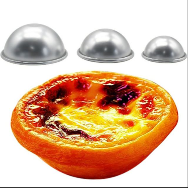 Khuôn bán cầu nhôm nướng bánh 5cm ,10cm