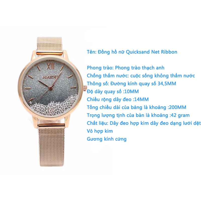 Đồng hồ thời trang nữ ,NAIDU chính hãng, dây lưới nam châm siêu đẹp | BigBuy360 - bigbuy360.vn