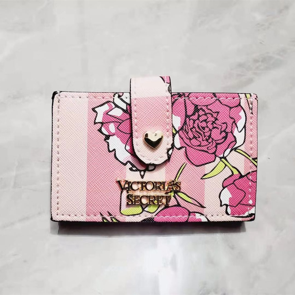 Ví Da PU Nhiều Ngăn Đựng Thẻ In Họa Tiết Tinh Tế